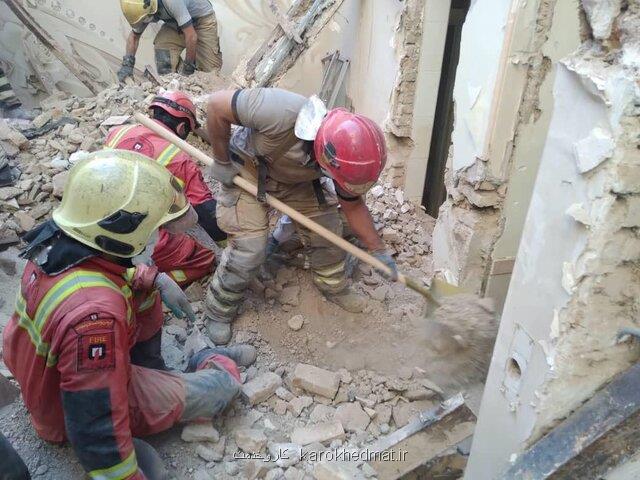 جانباختن یک تن به دنبال ریزش ساختمان قدیمی در پیروزی