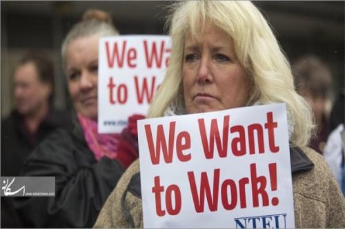 افزایش نرخ بیکاری در آمریکا