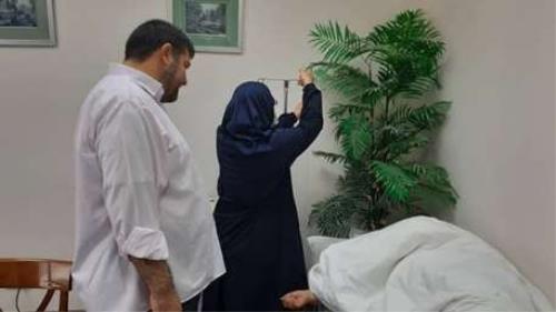 بازدید رئیس جمعیت هلال احمر از مراکز درمانی ایران در مدینه