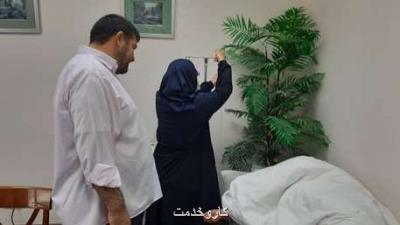 بازدید رئیس جمعیت هلال احمر از مراکز درمانی ایران در مدینه
