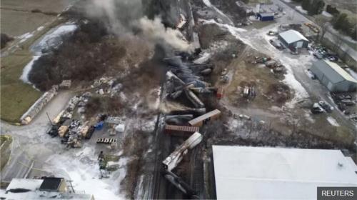 سانحه ریلی اوهایو چرنوبیل آمریکا