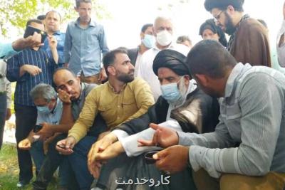 نماینده ولی فقیه در خوزستان در جمع كارگران هفت تپه حاضر شد